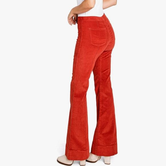 Angry Rabbit Corduroy Pin tuck detail Flare - Picture 3 of 4